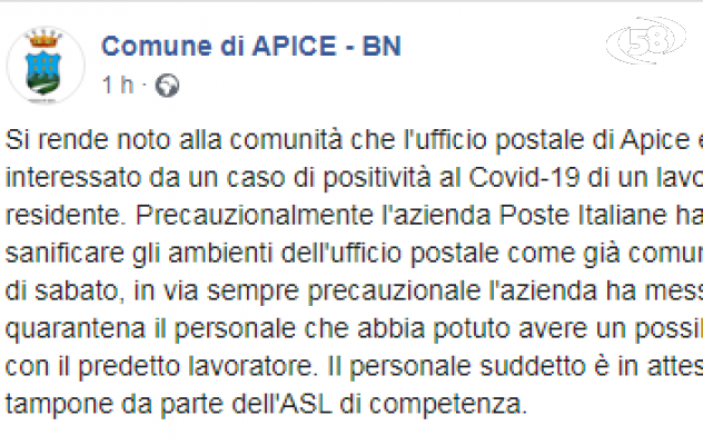 Dipendente delle Poste positivo al Covid, personale in quarantena