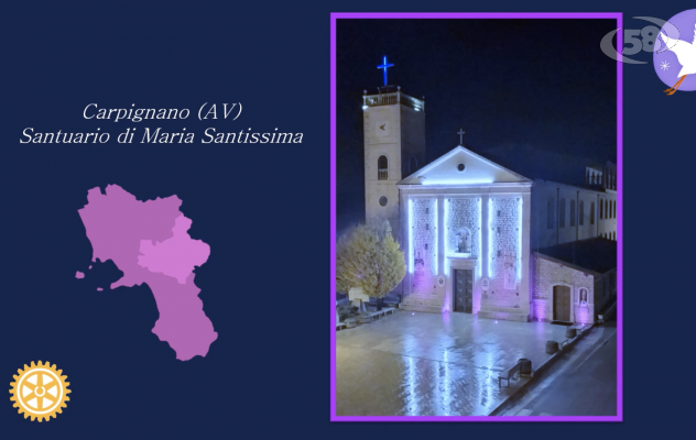 Prematurità, l'Irpinia si illumina di viola / VIDEO