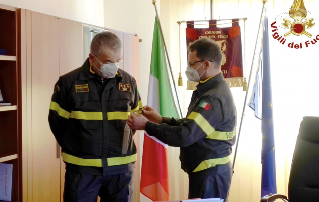 Bellizzi alla guida dei Vigili del Fuoco: passaggio di consegne