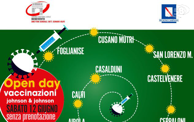 Vaccinazioni negli hub ma anche altri open day in 8 comuni con Johnson & Johnson