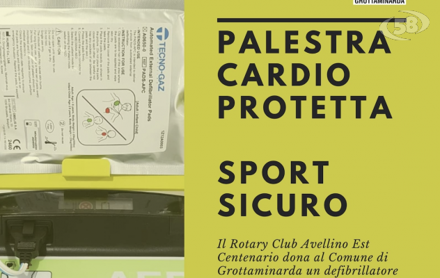 Grottaminarda, palestra comunale cardio protetta grazie al Rotary