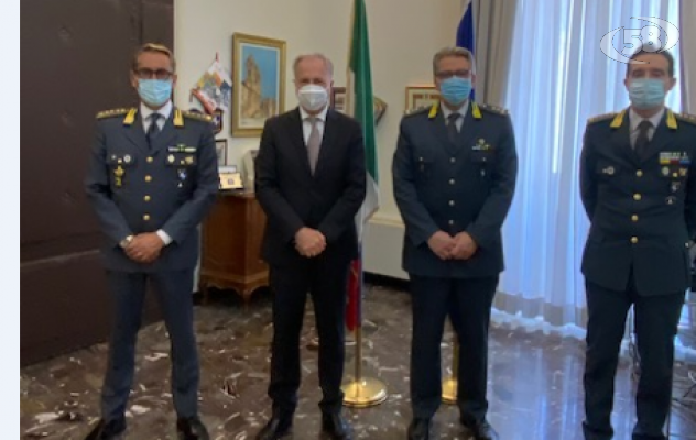 Visita istituzionale, il generale Trotta incontra il prefetto Torlontano