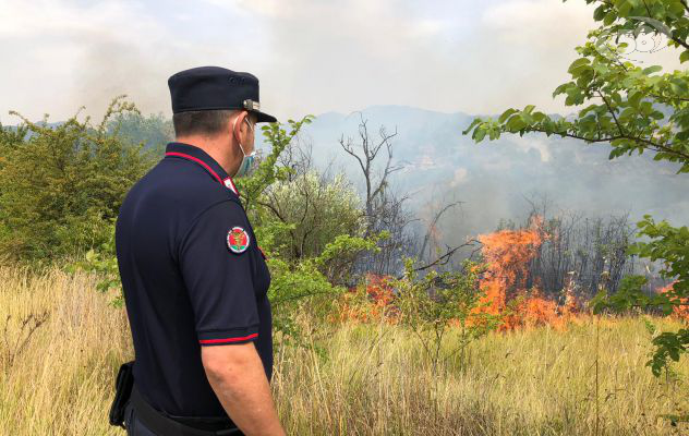 Incendi boschivi, incastrato dalle telecamere: arrestato allevatore 50enne