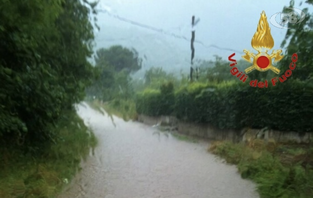 Maltempo sull'Irpinia, decine di interventi per i Vigili del Fuoco