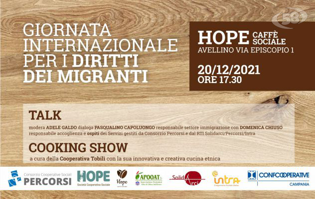 Giornata dei migranti, talk e cooking show al caffè sociale di Avellino