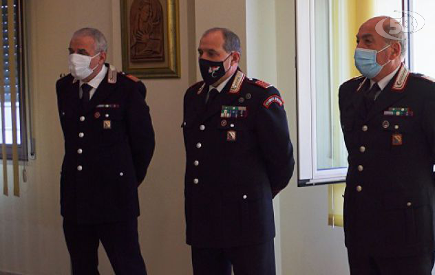 Carabinieri, il commiato di cinque militari. In pensione anche Sgarra