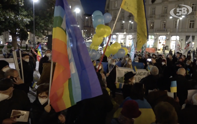 Ucraina, l'Irpinia chiede pace: sit-in ad Avellino /VIDEO