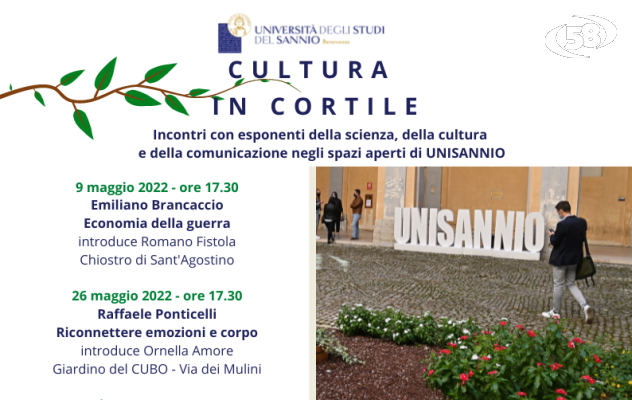 Cultura in cortile, da oggi fino a settembre incontri negli spazi aperti di Unisannio