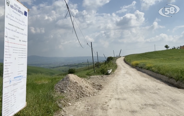 Ariano, al via i lavori per il nuovo manto stradale in località Creta /VIDEO