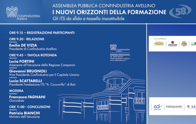 Its e formazione, il Ministro dell'Istruzione Bianchi all'Assemblea di Confindustria Avellino/INTEGRALE