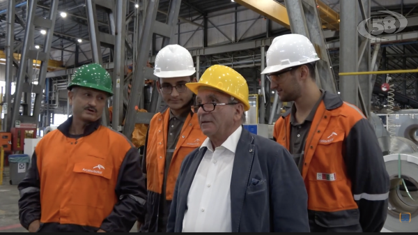 Con gli studenti dell'Its Bruno all'Arcelor Mittal /VIDEO