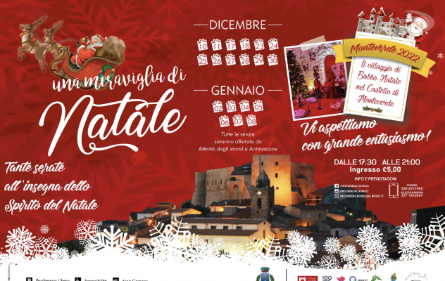 La magia del Natale arriva a Monteverde: tutto pronto per il villaggio al Castello