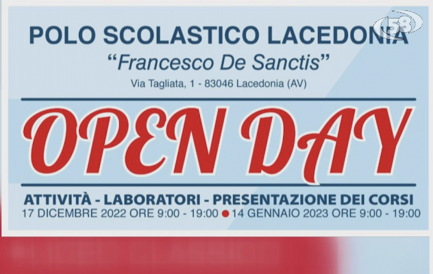 Sabato open day al polo scolastico “De Sanctis” di Lacedonia