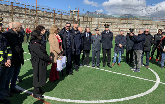 Lo sport rieduca, campo polivalente al carcere di Bellizzi