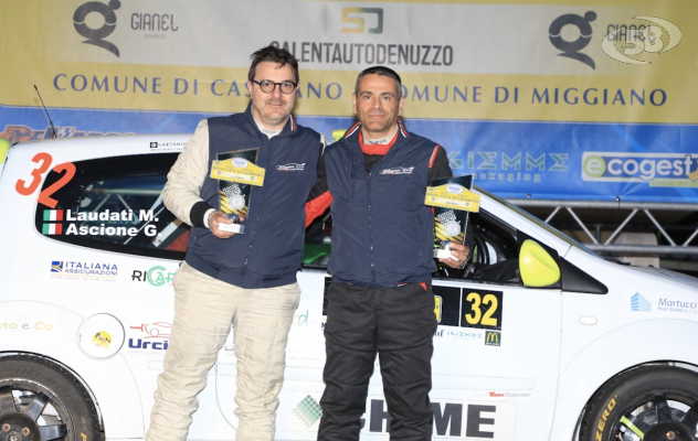 Gli irpini Laudati e Ascione conquistano il terzo posto al rally di Casarano    