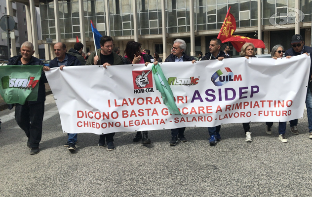 Asidep in crisi, sindacati in piazza: tavolo con la Regione