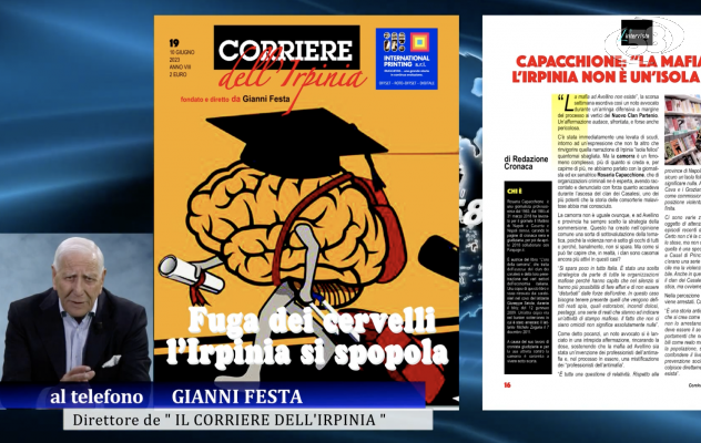 La fuga dei cervelli dall’Irpinia al centro del nuovo numero del settimanale del “Corriere”