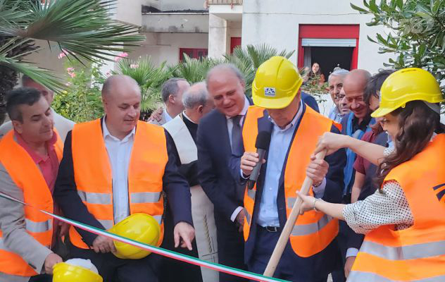 Inaugurato il cantiere da 10 milioni, "si concretizzano effetti del Pnrr"