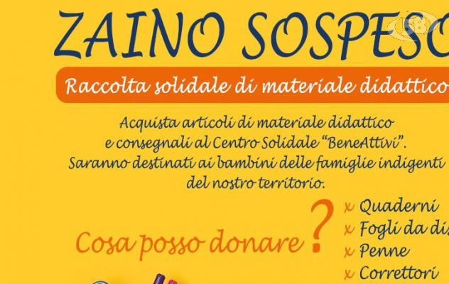 Zaino sospeso, Lions Club Benevento a sostegno delle famiglie bisognose