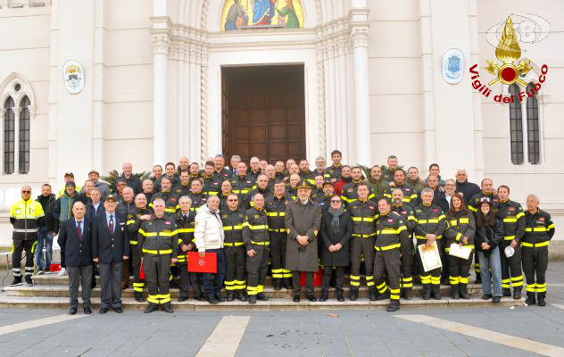 Santa Barbara, caschi rossi in festa: allarme incidenti stradali