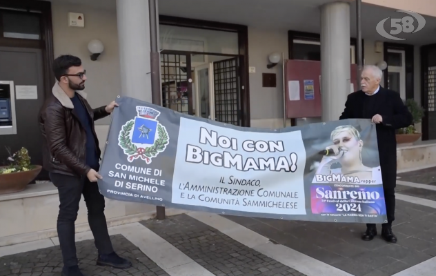 Sanremo, l'Irpinia e San Michele tifano Big Mama /VIDEO