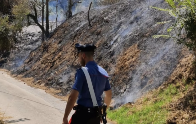 Montemiletto, incendio coinvolge un roulotte