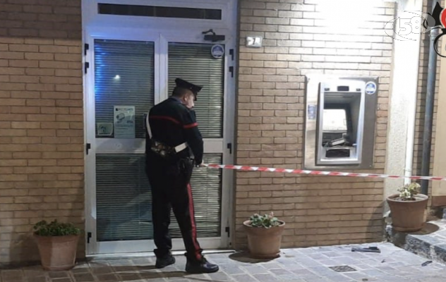 Tentato furto al bancomat: colpo fallito per l’intervento dei Carabinieri