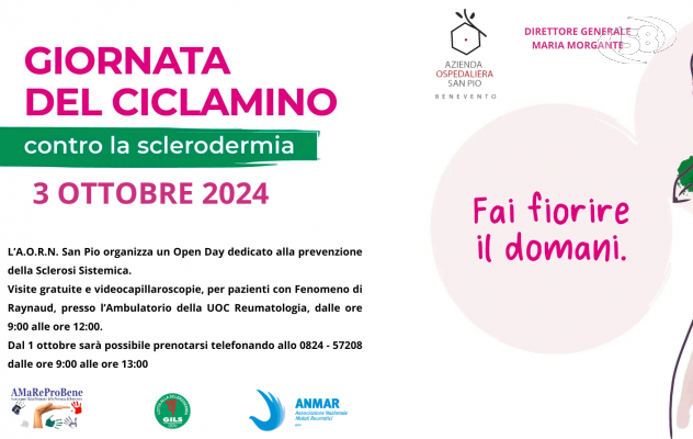 Giornata della Sclerodermia, il San Pio apre le porte agli screening gratuiti