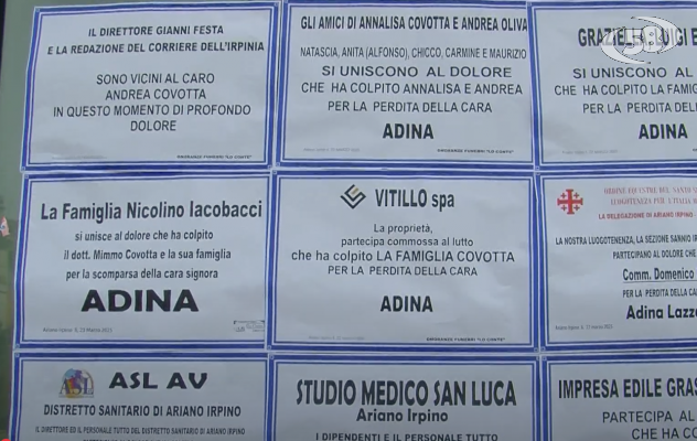 Cordoglio ad Ariano per la scomparsa di Adina Lazzaretti, moglie dell'ex sindaco Covotta