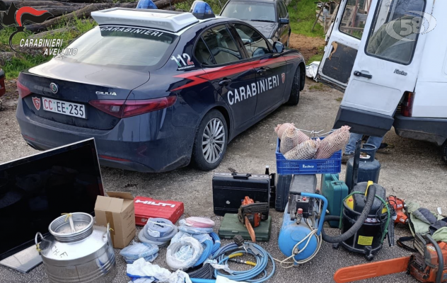 Mirabella Eclano, Carabinieri sventano furti: ladri in fuga 