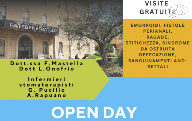Visite gratuite di chirurgia colonproctologica, open day al Fatebenefratelli