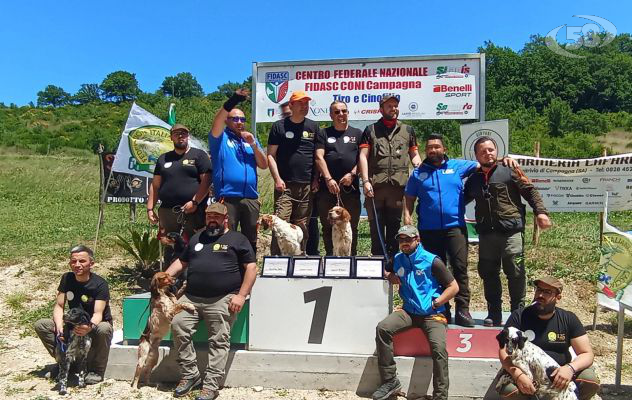 Campionato italiano S. Uberto, sul podio Sepe con Addeo, Petrella e Ruzza