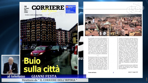 "Buio in città", la crisi del capoluogo sul Corriere in edicola