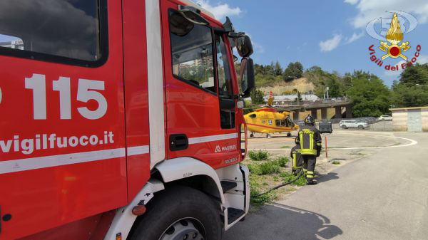 Ariano, cade dalla bici: trasferito in elisoccorso al Moscati