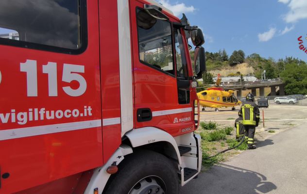 Ariano, cade dalla bici: trasferito in elisoccorso al Moscati