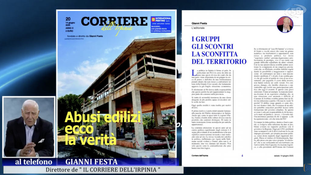 Il Corriere in edicola: focus sugli abusi edilizi