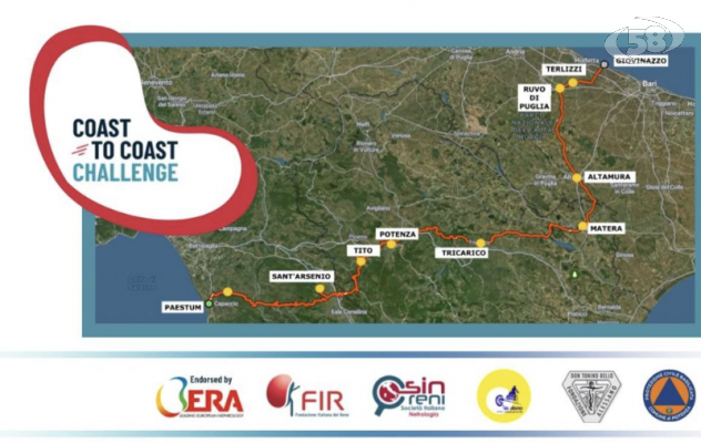"Paestum-Matera-Bari", la ciclopedalata europea per sostenere la salute dei reni e la pace