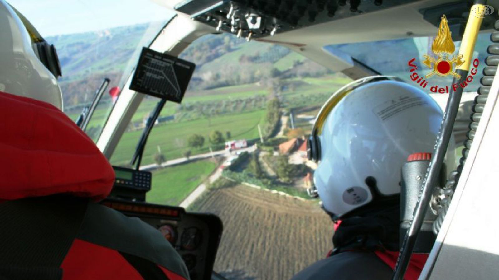 vigili del fuoco elicottero