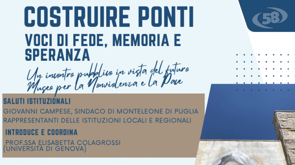 A Monteleone di Puglia l'incontro interreligioso per la pace