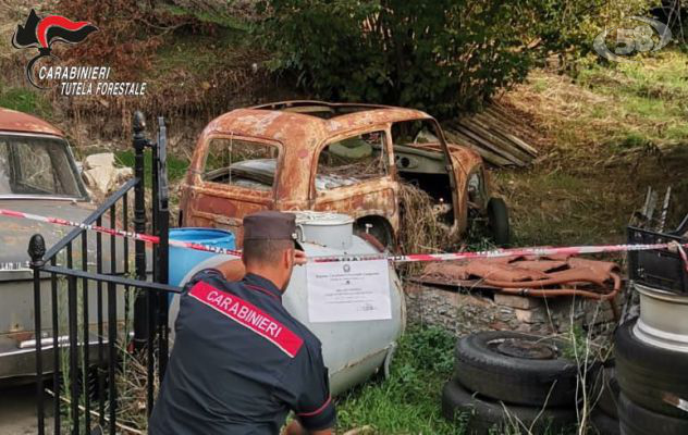 Savignano, officina abusiva e deposito di rifiuti: due persone denunciate