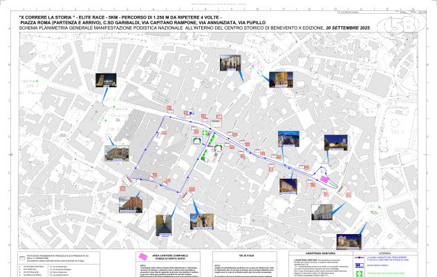 Varato il dispositivo del traffico per la gara podistica “X Correre la Storia”