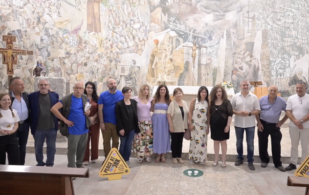 "Peace at work", la mobilitazione dell'Acli passa per l'Irpinia: tappa al murale della pace