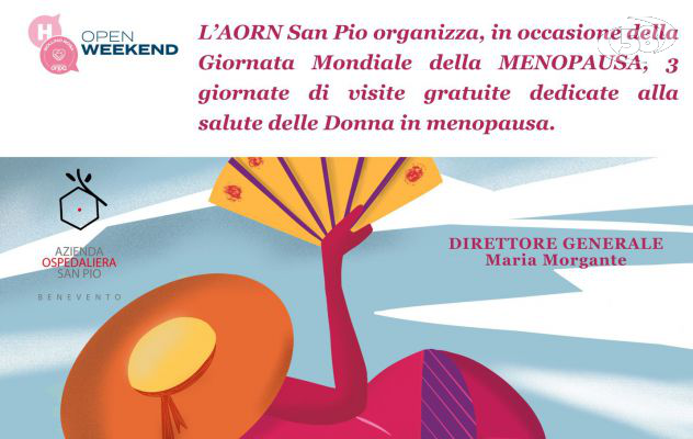 Open week Menopausa: al San Pio visite specialistiche, ecografie e pap test gratuiti