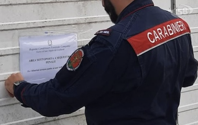 I Carabinieri sequestrano circa cento metri cubi di rifiuti speciali 