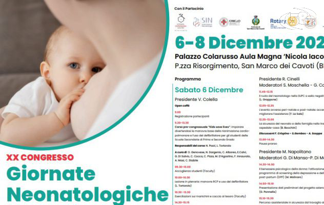 Giornate neonatologiche, full immersion organizzata dal San Pio: esperti a confronto