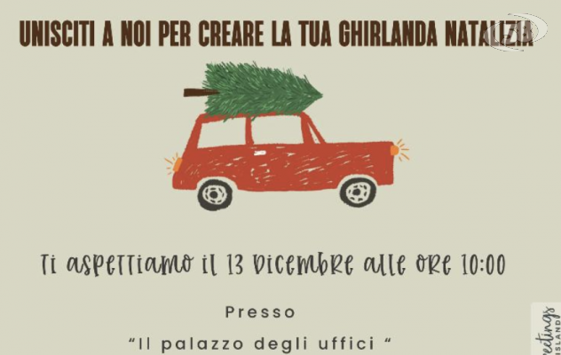 Ariano, un laboratorio per creare ghirlande natalizie: appuntamento il 13 dicembre