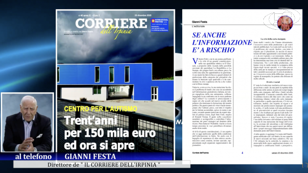 In edicola un nuovo numero de Il Corriere dell’Irpinia