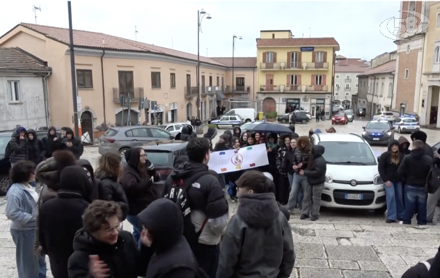 Studenti del Ruggero II in piazza: una delegazione da Franza