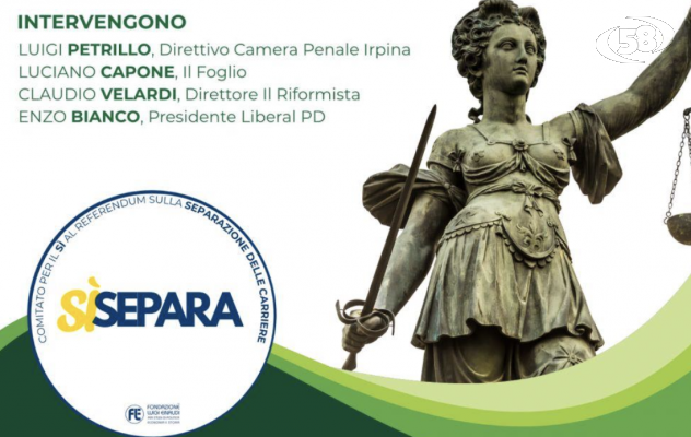 Giustizia, ad Avellino il confronto pubblico “Le ragioni del Sì al referendum”