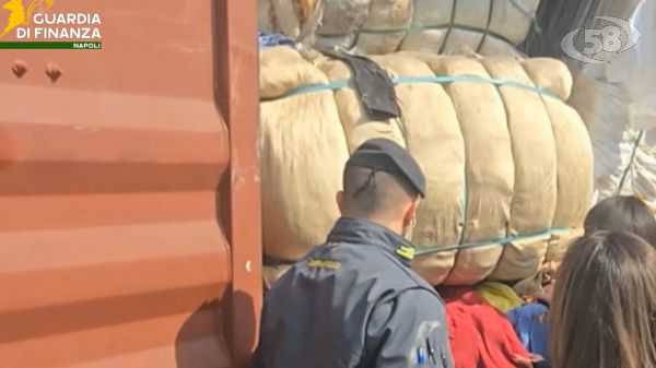 Sequestrati oltre 130mila chili di rifiuti tessili, blitz di Finanza e Agenzia delle Dogane/VIDEO